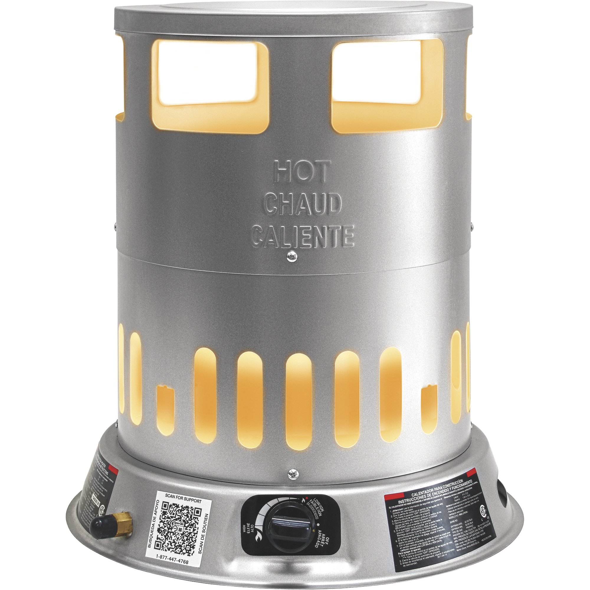 Dyna Glo Portable Propane Convection Floor Heater, 80,000 BTU, Model# RMC-LPC80DG